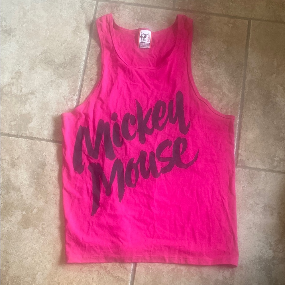 Pink Mickey Mouse Tank Top